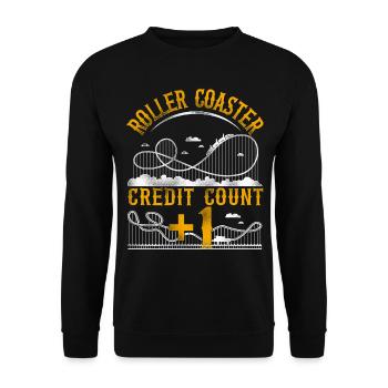 Montagnes russes Vintage Roller - Sweat-shirt Unisexe - noir - Devant - Alina (178cm) & Michal (187cm)