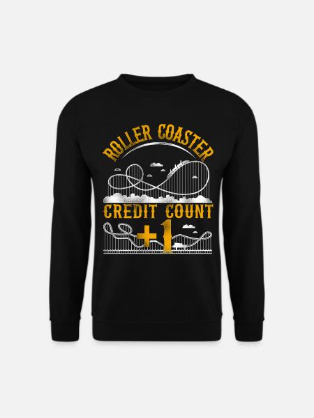 Roller Coaster Vintage Roller - Unisex Pullover - Schwarz