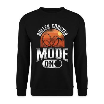 Montagnes russes Vintage Roller - Sweat-shirt Unisexe - noir - Devant - Alina (178cm) & Michal (187cm)