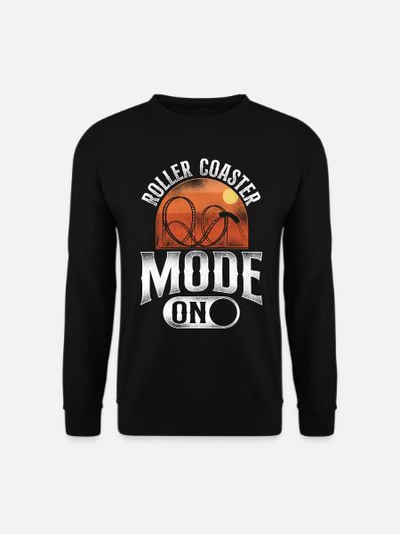 Roller Coaster Vintage Roller - Unisex Pullover - Schwarz