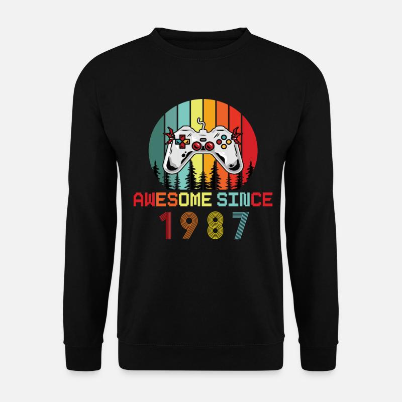 Awesome Since 1974 Geburtstag 1974 Vintage 1974 - Unisex Pullover - Schwarz