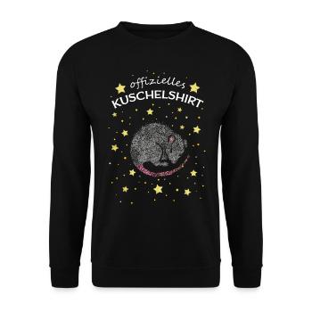 Offizielles Kuschelshirt Mäuse Mäusebesitzer Nager - Unisex Pullover - Schwarz - Vorne - Alina (178cm) & Michal (187cm)
