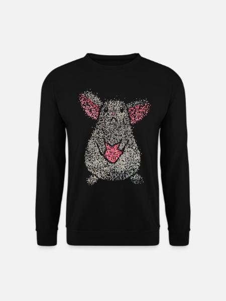 Mäuseliebhaber Rattenliebhaber Ratten Mäuse - Unisex Pullover - Schwarz