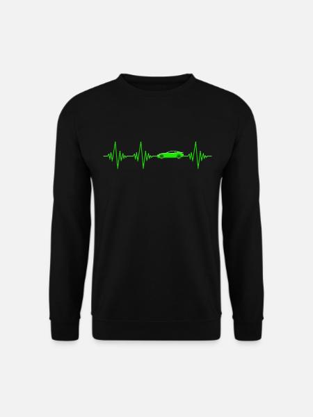 Car Heartbeat - Unisex Sweatshirt - black