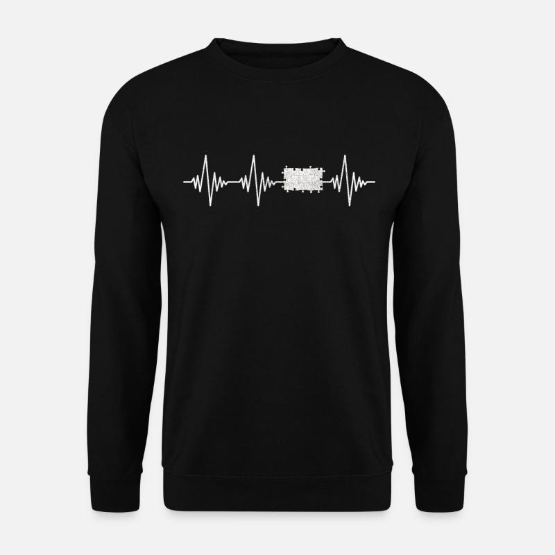 Pulsation puzzel - Sweat-shirt Unisexe - noir