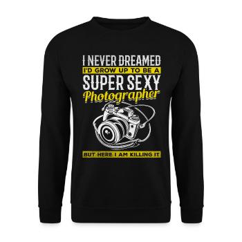 Photographie photo Photographe super sexy - Sweat-shirt Unisexe - noir - Devant - Alina (178cm) & Michal (187cm)