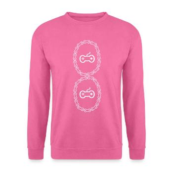 Gambler Gamer Gaming Dicton amusant - Sweat-shirt Unisexe - rose - Devant