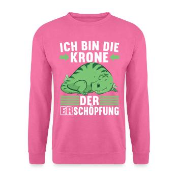 Faultier Spruch Müdigkeit - Unisex Pullover - Pink - Vorne