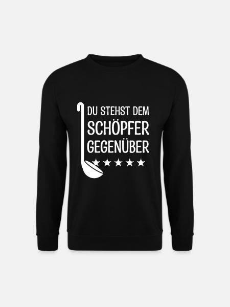 Koch Chefkoch Hobbykoch Geschenkidee Schöpfer - Unisex Pullover - Schwarz