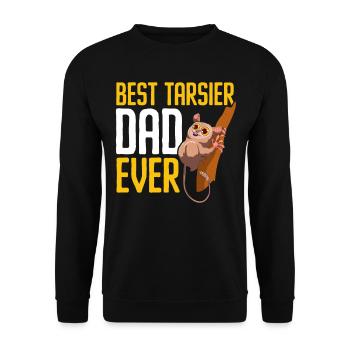 Tarsier Dad Tier Tarsier Whisperer Vatertag - Unisex Pullover - Schwarz - Vorne - Alina (178cm) & Michal (187cm)