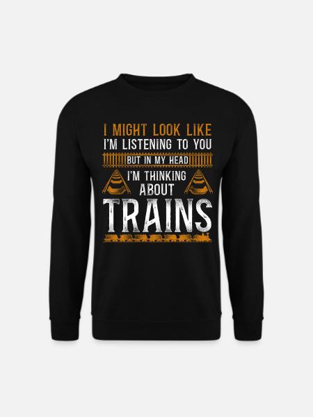 Steam Train Driver Trainspotting - Unisex Pullover - Schwarz