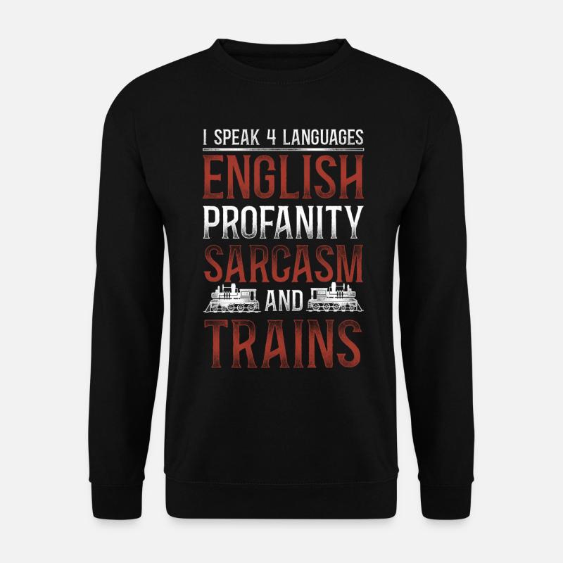 Steam Train Driver Trainspotting - Unisex Sweatshirt - black