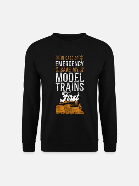 Steam Train Driver Trainspotting - Unisex Sweatshirt - black