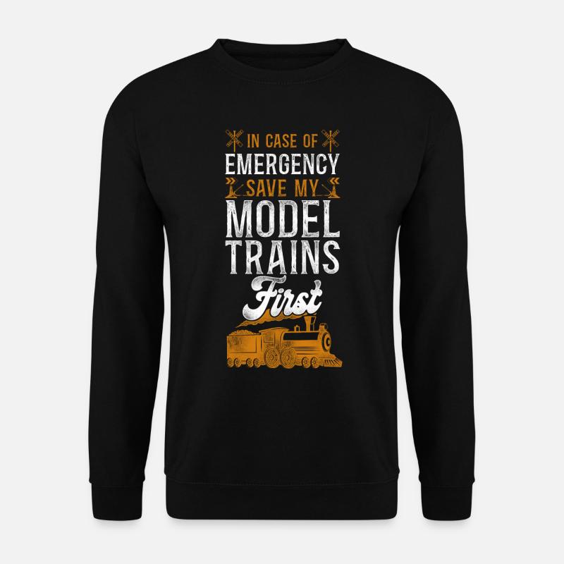 Steam Train Driver Trainspotting - Unisex Pullover - Schwarz