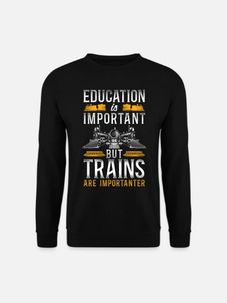 Steam Train Driver Trainspotting - Unisex Pullover - Schwarz