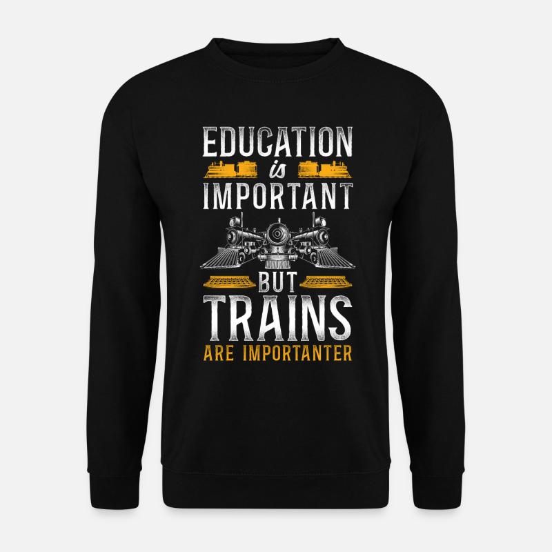 Steam Train Driver Trainspotting - Unisex Sweatshirt - black