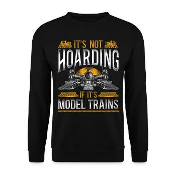 Conducteur de train à vapeur Trainspotting - Sweat-shirt Unisexe - noir - Devant - Alina (178cm) & Michal (187cm)