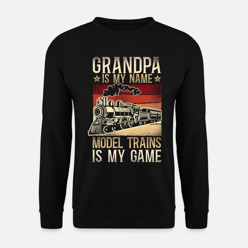 Steam Train Driver Trainspotting - Unisex Pullover - Schwarz