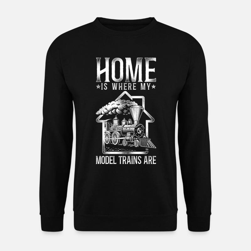 Steam Train Driver Trainspotting - Unisex Pullover - Schwarz