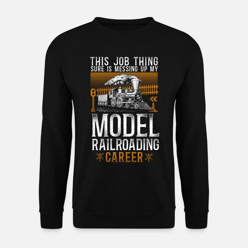 Steam Train Driver Trainspotting - Unisex Pullover - Schwarz