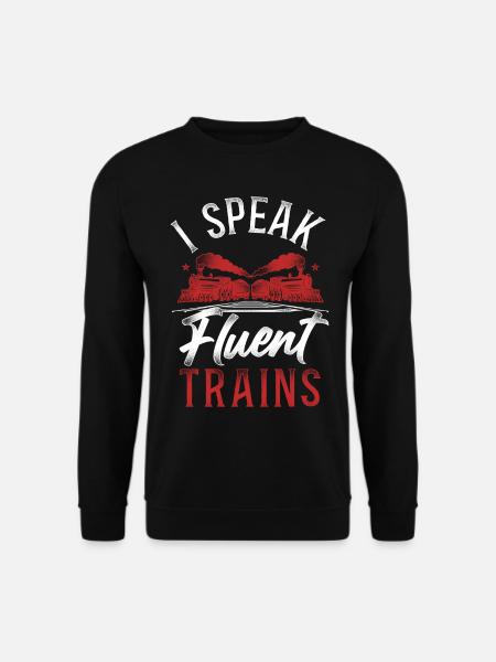 Steam Train Driver Trainspotting - Unisex Pullover - Schwarz