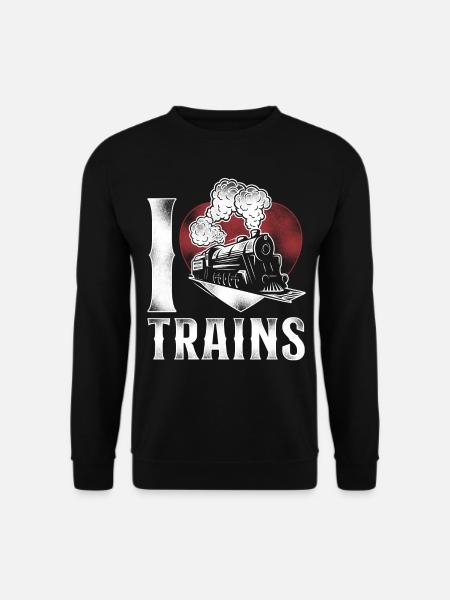 Steam Train Driver Trainspotting - Unisex Sweatshirt - black