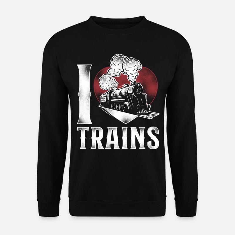 Steam Train Driver Trainspotting - Unisex Sweatshirt - black
