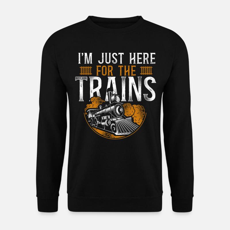 Steam Train Driver Trainspotting - Unisex Pullover - Schwarz