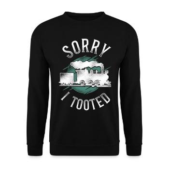 Steam Train Driver Trainspotting - Unisex Pullover - Schwarz - Vorne - Alina (178cm) & Michal (187cm)