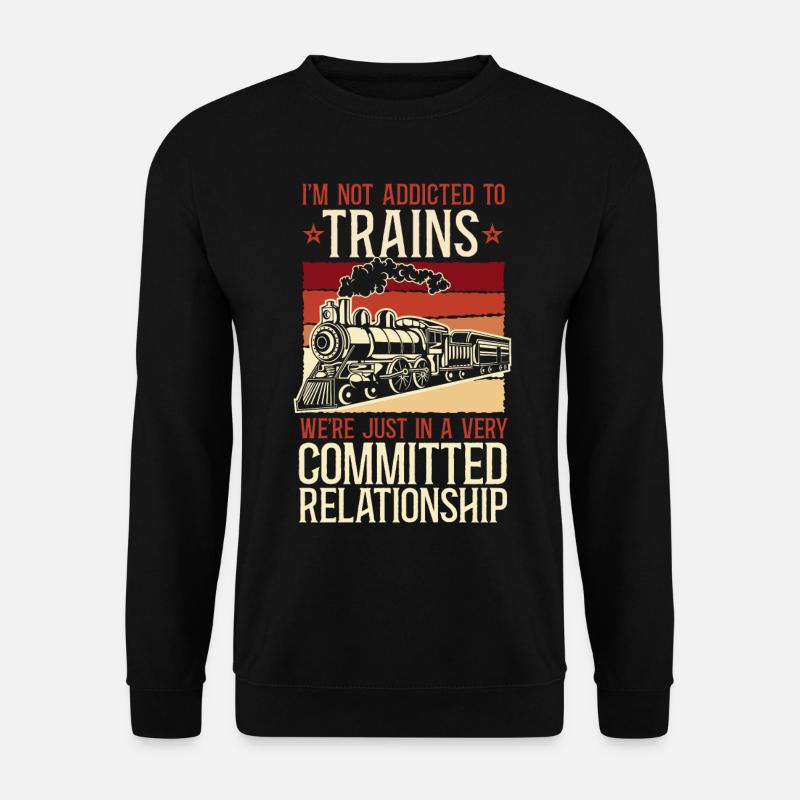 Steam Train Driver Trainspotting - Unisex Sweatshirt - black