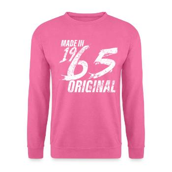 Fait En 1965 Année de naissance 1965 Anniversaire Femmes - Sweat-shirt Unisexe - rose - Devant