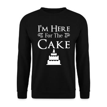 Wedding Wedding Party Wedding Cake - Unisex Sweatshirt - black - Front - Alina (178cm) & Michal (187cm)