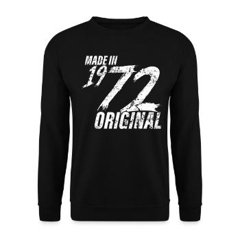 Fait En 1972 Année de naissance 1972 Anniversaire Femmes - Sweat-shirt Unisexe - noir - Devant - Alina (178cm) & Michal (187cm)