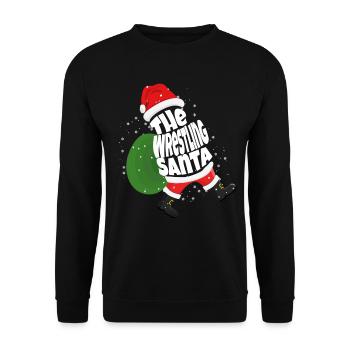 Lutteur The Wrestling Santa Claus Wrestling - Sweat-shirt Unisexe - noir - Devant - Alina (178cm) & Michal (187cm)