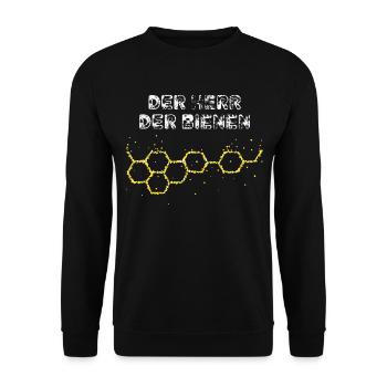 Der Herr der Bienen Imker Imkerei Honigbiene Honig - Unisex Pullover - Schwarz - Vorne - Alina (178cm) & Michal (187cm)