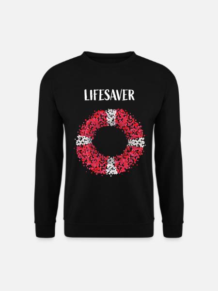 Lifesaver Rettungsschwimmer Bademeister - Unisex Pullover - Schwarz
