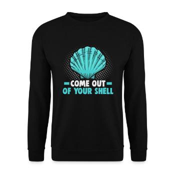 Beach holiday by the sea Design beach motif - Unisex Sweatshirt - black - Front - Alina (178cm) & Michal (187cm)