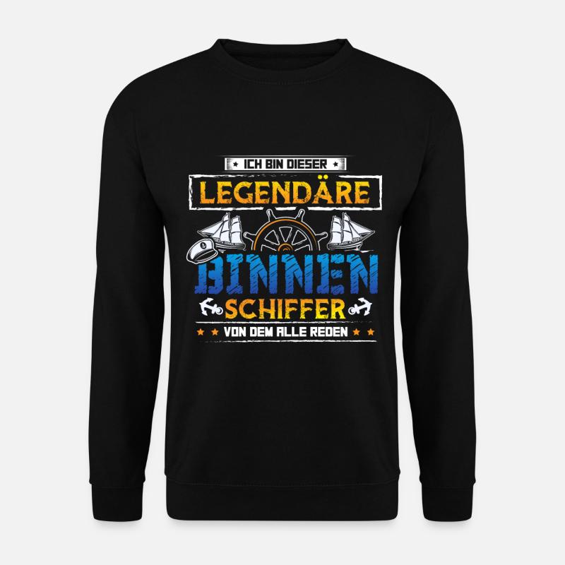 Binnenschiffer Seemann Boot - Unisex Pullover - Schwarz