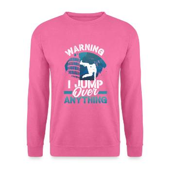 Run Jump Flip Freerunning Parkour Acrobatique - Sweat-shirt Unisexe - rose - Devant