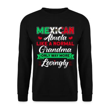 Mexiko Mexikanische Wurzeln Geschenk - Unisex Pullover - Schwarz - Vorne - Alina (178cm) & Michal (187cm)