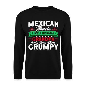Mexiko Mexikanische Wurzeln Geschenk - Unisex Pullover - Schwarz - Vorne - Alina (178cm) & Michal (187cm)