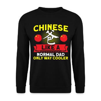 Chine Chinese Roots Cadeau - Sweat-shirt Unisexe - noir - Devant - Alina (178cm) & Michal (187cm)