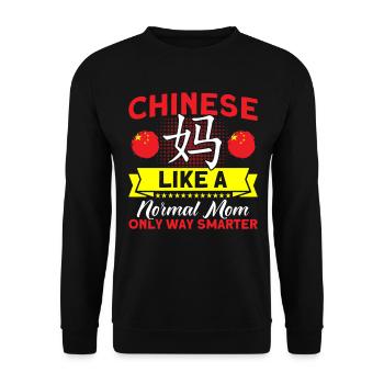 Chine Chinese Roots Cadeau - Sweat-shirt Unisexe - noir - Devant - Alina (178cm) & Michal (187cm)