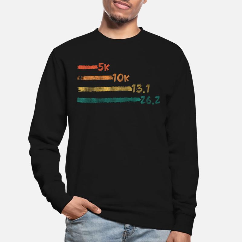 Cool Tracking Progress Retro Marathon Runner Unisex Sweatshirt
