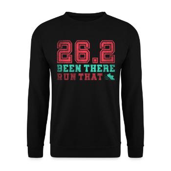 26.2 Been There Run That - Coureur de marathon complet - Sweat-shirt Unisexe - noir - Devant - Alina (178cm) & Michal (187cm)