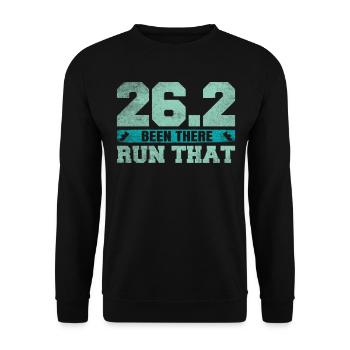 26.2 Been There Run That - Coureur de marathon complet - Sweat-shirt Unisexe - noir - Devant - Alina (178cm) & Michal (187cm)