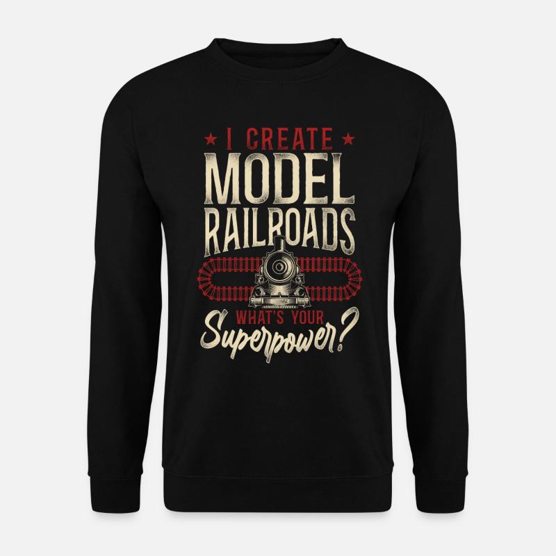 Steam Train Driver Trainspotting - Unisex Pullover - Schwarz