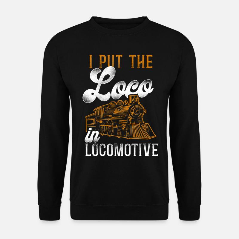 Steam Train Driver Trainspotting - Unisex Sweatshirt - black