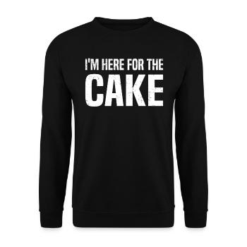 Wedding Wedding Party Wedding Cake - Unisex Sweatshirt - black - Front - Alina (178cm) & Michal (187cm)