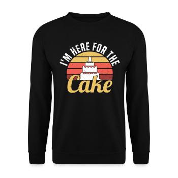 Wedding Wedding Party Wedding Cake - Unisex Sweatshirt - black - Front - Alina (178cm) & Michal (187cm)
